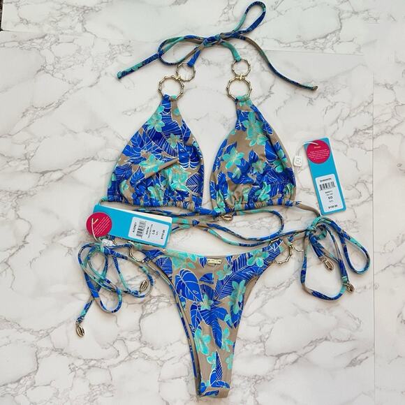 Beach Bunny Shannon Triangle Top DD & Audrey Tango Bottom L $235 - Picture 13 of 14